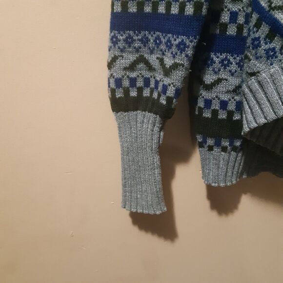 Forever 21 Shawl Poncho/Sweater Argyle/Dimond - Picture 5 of 10